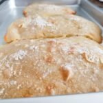 cover your ciabatta bread dough with cling foil