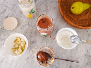 no bake chocolate ricotta breakfast oats