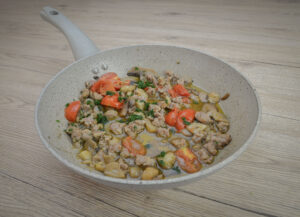 Italian sausage mushroom pasta