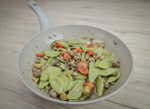 Italian sausage mushroom pasta