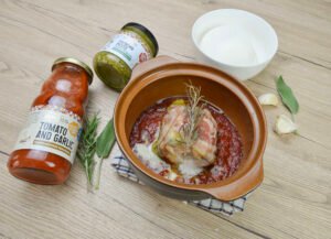 Stuffed Turkey Breast in tomato sauce