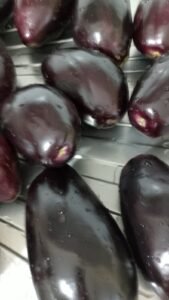 stuffed aubergines with tomato sauce