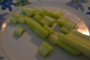 celery and mushrooms side dish