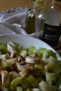 celery and mushrooms side dish