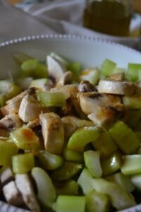 celery and mushrooms side dish