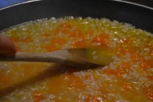 pumpkin risotto with bacon