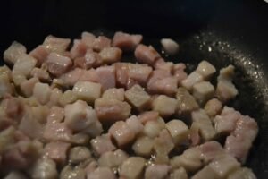 pumpkin risotto with bacon