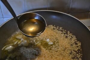pumpkin risotto with bacon