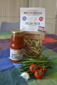 spring pasta with green beans