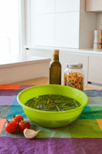 spring pasta with green beans